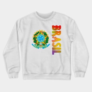 Brasil (Brazil) Coat of Arms Design Crewneck Sweatshirt